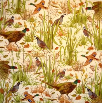028 Peacock - 3-ply (beige) - Caspari - CS